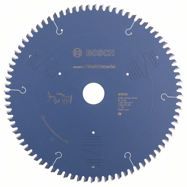 BOSCH Kreissägeblatt Expert for Multi Material, 250 x 30 x 2,4 mm, 80