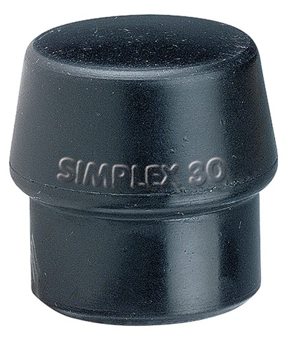 HALDER Schonhammerkopf SIMPLEX Kopf-D.100mm Gum.schwarz mittelh.HALDER