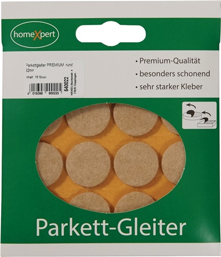 Nordwest Parkettgleiter Premium 28mm Filz natur rd.selbstkl.