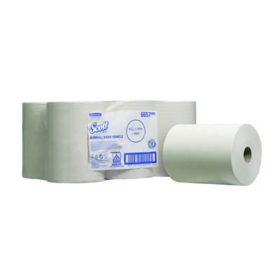 Scott® - Slimroll Handtuchpapierrolle weiß 1-lagig, 165m Rolle, 19,8cm, VE 6 Rollen