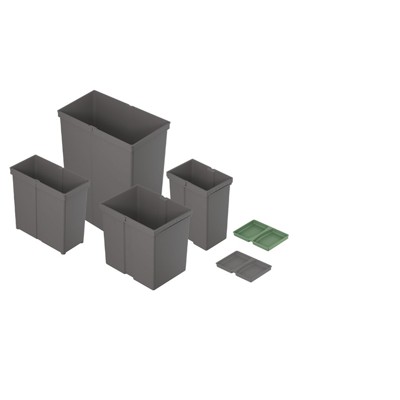 HETTICH - Abfallsystem-Eimer, 8l, AvanTech You Pull 9279390, Kunststoff anthrazit