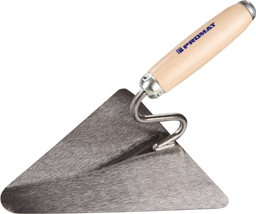 PROMAT Berliner Maurerkelle L240xB213mm m.Buchenholzheft,S-Hals STA PROMAT