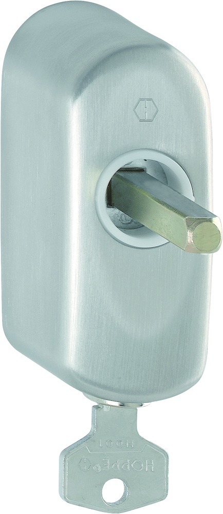 HOPPE® Fenstergriffrosette abschliessbar EUS950S 100NM TBT4, Edelstahl, 11634509