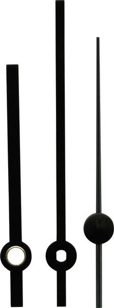Zeigersatz Standard Aluminium Schwarz Schlitz