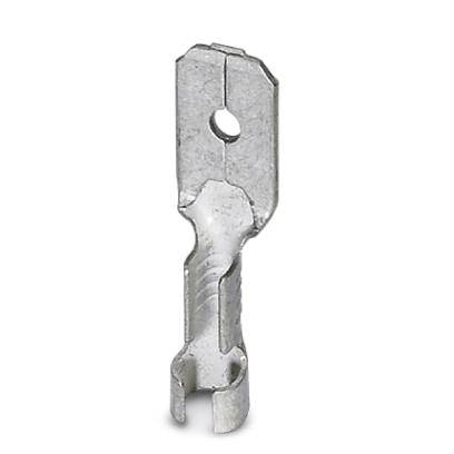 Phoenix Contact 3240161 Flachstecker Steckbreite: 6.3 mm Steckdicke: 0.8 mm 180 ° Unisoliert Metall 100 St.