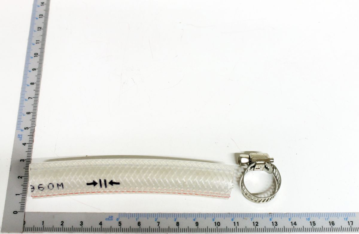Ablassschlauch m. Schlauchschelle Ø18/14x115
