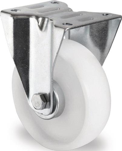 Bockrolle D.125mm Trgf.200kg PA Platte L105xB80mm PROMAT