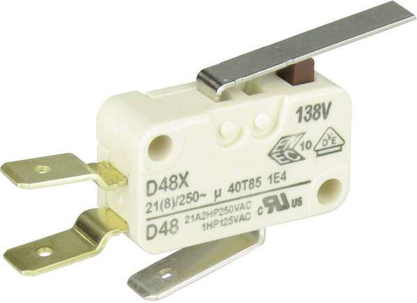 ZF D489-V3LD Mikroschalter D489-V3LD 250 V/AC 21 A 1 x Ein/(Ein) tastend 1 St.