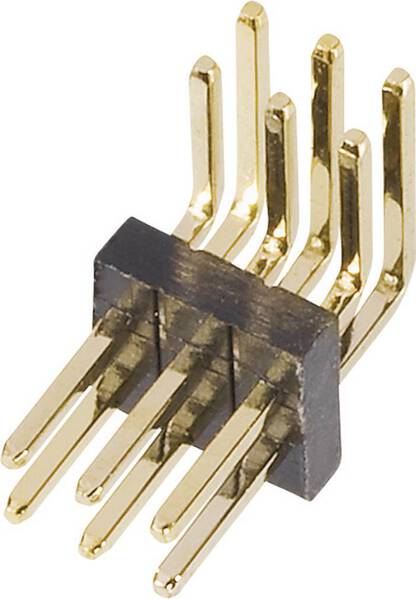 W & P Products Stiftleiste (Standard) Anzahl Reihen: 2 Polzahl je Reihe: 3 712-1-006-2-10-00 1 St.