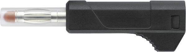 TRU COMPONENTS TC-R8-103 B Miniatur-Lamellenstecker Stecker, gerade Stift-Ø: 4 mm Schwarz 1 St.