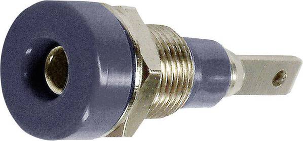 Stäubli LB-I2R Laborbuchse Buchse, Einbau vertikal Stift-Ø: 2 mm Schwarz 1 St.