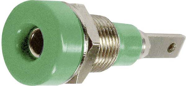 Stäubli LB-I2R Laborbuchse Buchse, Einbau vertikal Stift-Ø: 2 mm Grün 1 St.