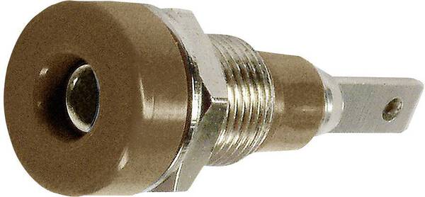 Stäubli LB-I2R Laborbuchse Buchse, Einbau vertikal Stift-Ø: 2 mm Braun 1 St.