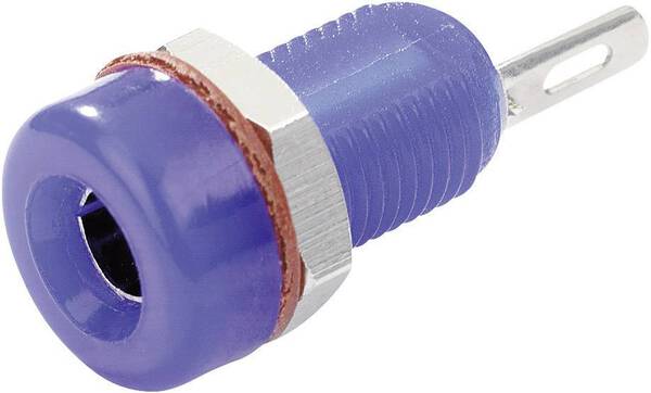 TRU COMPONENTS TC-R1-16A Blue Laborbuchse Buchse, Einbau vertikal Stift-Ø: 4 mm Blau 1 St.
