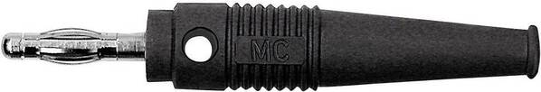 Stäubli L-41Q Lamellenstecker Stecker, gerade Stift-Ø: 4 mm Schwarz 1 St.