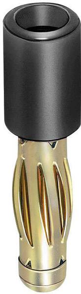 Stäubli R4/2-A Übergangsstecker Stecker 4 mm - Buchse 2 mm Schwarz 1 St.