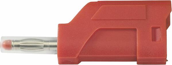 TRU COMPONENTS TC-R8-104 R Lamellenstecker Stecker, gerade Stift-Ø: 4 mm Rot 1 St.