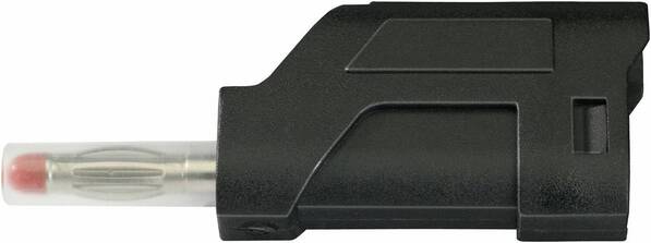 TRU COMPONENTS TC-R8-104 B Lamellenstecker Stecker, gerade Stift-Ø: 4 mm Schwarz 1 St.