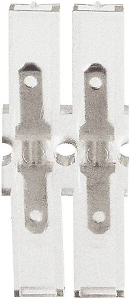 Klauke 8102 Flachsteckverbinder Steckbreite: 2.8 mm Steckdicke: 0.8 mm 180 ° Vollisoliert Transparent 1 St.