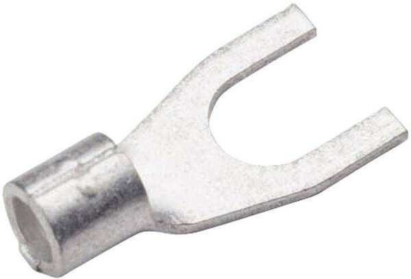 Cimco 180524 Gabelkabelschuh 0.50 mm² 1 mm² Loch-Ø=5.3 mm Unisoliert Metall 1 St.