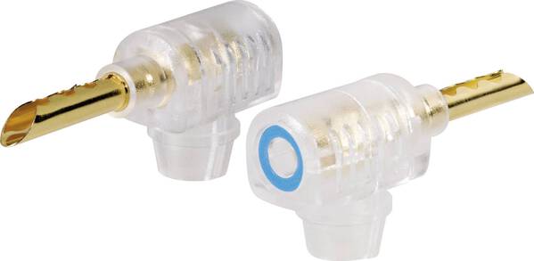 BKL Electronic 0106002 Bananenstecker Stecker, gewinkelt Stift-Ø: 4 mm Rot 1 St.