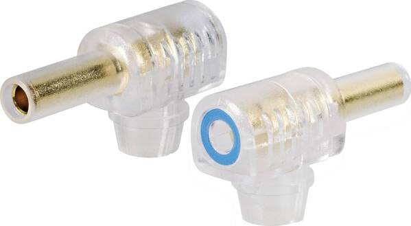 BKL Electronic 0107004 Bananenstecker Buchse, gewinkelt Stift-Ø: 4 mm Schwarz 1 St.