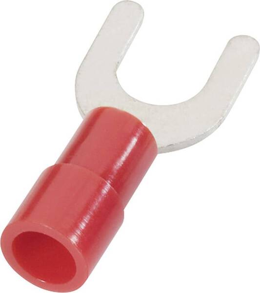 Cimco 180126 Gabelkabelschuh 0.50 mm² 1 mm² Loch-Ø=5.3 mm Teilisoliert Rot 1 St.