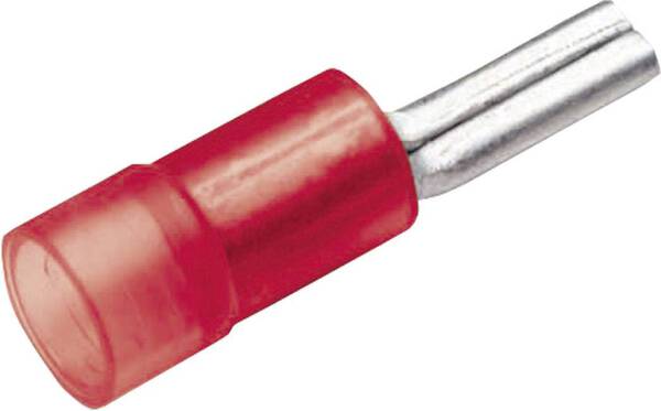 Cimco 180222 Stiftkabelschuh 0.50 mm² 1 mm² Teilisoliert Rot 1 St.