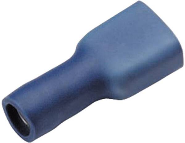 Cimco 180246 Flachsteckhülse Steckbreite: 2.8 mm Steckdicke: 0.5 mm 180 ° Vollisoliert Blau 1 St.