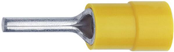 TRU COMPONENTS 1583028 Stiftkabelschuh 4 mm² 6 mm² Teilisoliert Gelb 1 St.