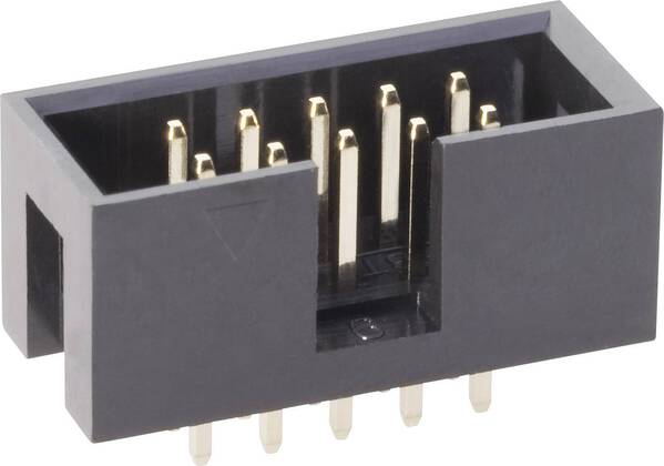 TRU COMPONENTS 1580991 Stiftleiste ohne Auswurfhebel Rastermaß: 2.54 mm Polzahl Gesamt: 8 Anzahl Reihen: 2 1 St.