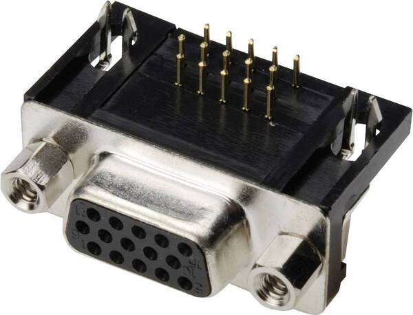 TRU COMPONENTS TC-A-HDF 44 A-KG/T-203 1586457 D-SUB Buchsenleiste Polzahl: 44 Löten 1 St.