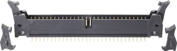 TRU COMPONENTS 1581001 Stiftleiste mit Auswurfhebel kurz/lang Rastermaß: 2.54 mm Polzahl Gesamt: 10 Anzahl Reihen: 2 1 S
