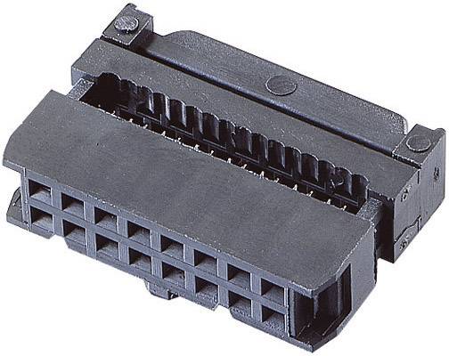 TRU COMPONENTS 1580957 Pfosten-Steckverbinder mit Zugentlastung Rastermaß: 2.54 mm Polzahl Gesamt: 26 Anzahl Reihen: 2 1