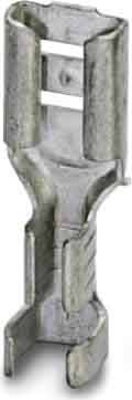 Phoenix Contact 3240155 Flachsteckhülse Steckbreite: 4.8 mm Steckdicke: 0.8 mm 180 ° Unisoliert Metall 100 St.