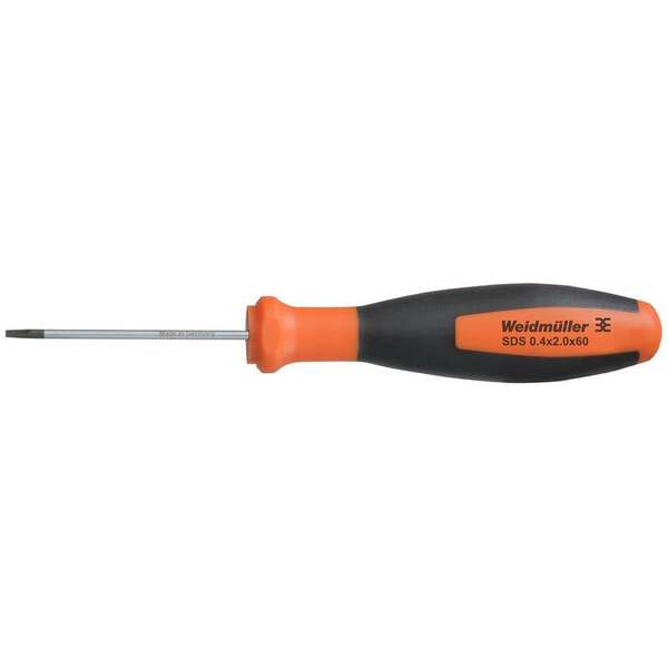Weidmüller SDS 0.4X2.0X60 Schlitz-Schraubendreher Klingenbreite: 2 mm Klingenlänge: 60 mm