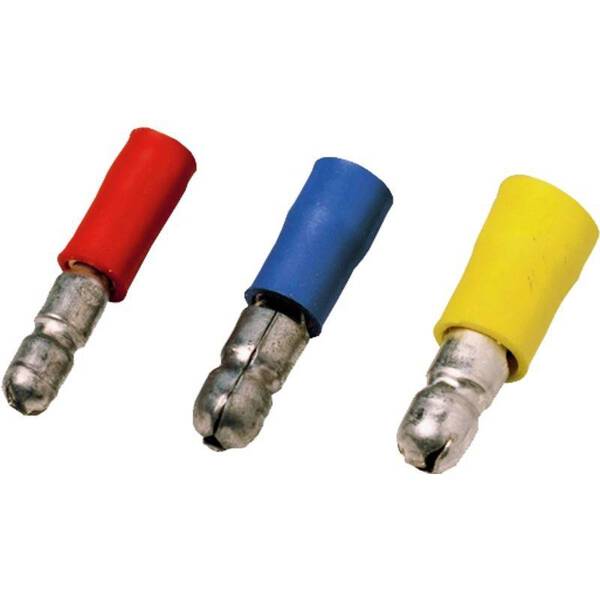 Weidmüller 1492040000 Rundsteckhülse 0.5 mm² 1 mm² Teilisoliert Rot 100 St.