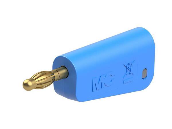 Stäubli LQ-4A-30 Laborstecker Stecker Stift-Ø: 4 mm Blau 1 St.