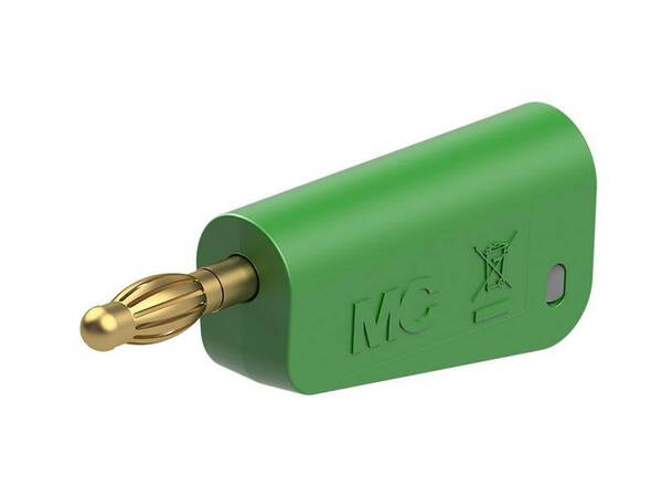 Stäubli LQ-4A-39 Laborstecker Stecker Stift-Ø: 4 mm Grün 1 St.