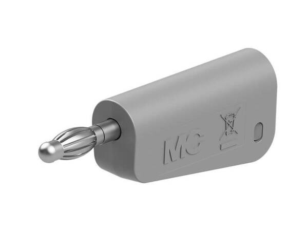 Stäubli LQ-4N-30 Laborstecker Stecker Stift-Ø: 4 mm Grau 1 St.