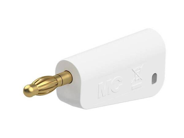 Stäubli LM-4A-39 Lamellenstecker Stecker Stift-Ø: 4 mm Weiß 1 St.