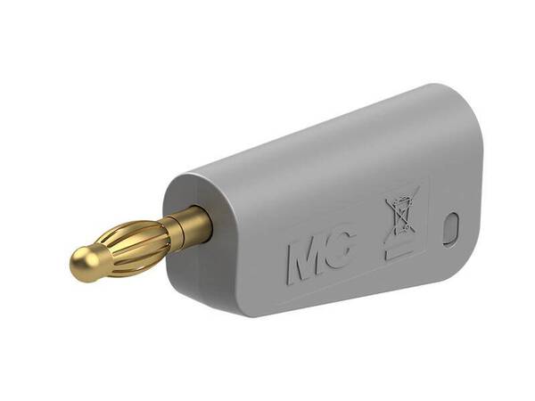 Stäubli LQ-4A-39 Laborstecker Stecker Stift-Ø: 4 mm Grau 1 St.