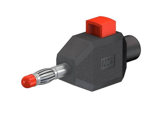 Stäubli KLS4 SCHWARZ Büschelstecker Stecker, gerade Stift-Ø: 4 mm Schwarz 1 St.