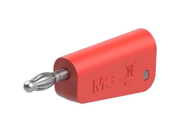 Stäubli LQ-4N-30 Laborstecker Stecker Stift-Ø: 4 mm Rot 1 St.