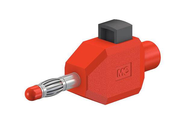 Stäubli KLS4 ROT Büschelstecker Stecker, gerade Stift-Ø: 4 mm Rot 1 St.
