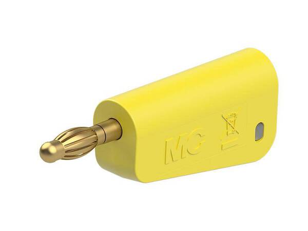 Stäubli LQ-4A-30 Laborstecker Stecker Stift-Ø: 4 mm Gelb 1 St.