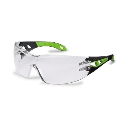 uvex - Schutzbrille pheos farblos supravision excellence schwarz/grün