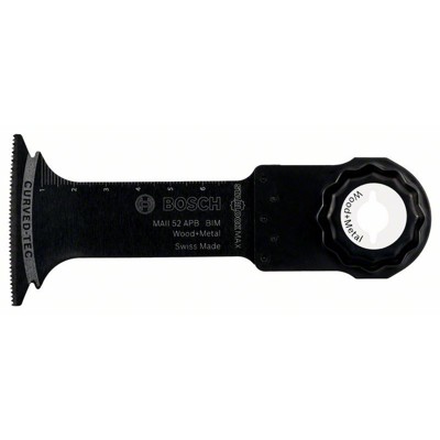 Bosch - BIM Tauchsägeblatt MAII 52 APB, Wood and Metal, 70 x 52 mm, 1er-Pack