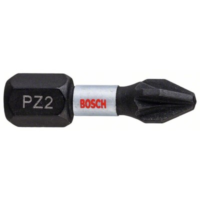Bosch - Impact Control Schrauberbit, 25 mm, 2xPZ2. Für Schraubendreher (2608522401)