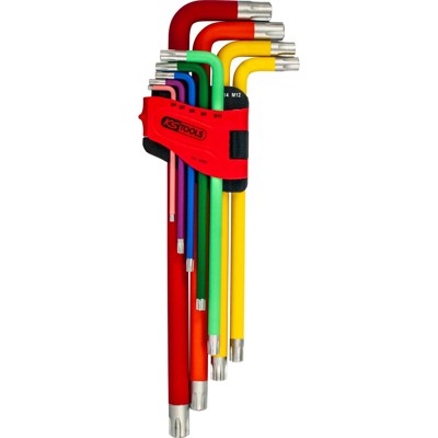 KSTOOLS® - RIBE-Winkelstiftschlüssel-Satz, XL, 9-teilig